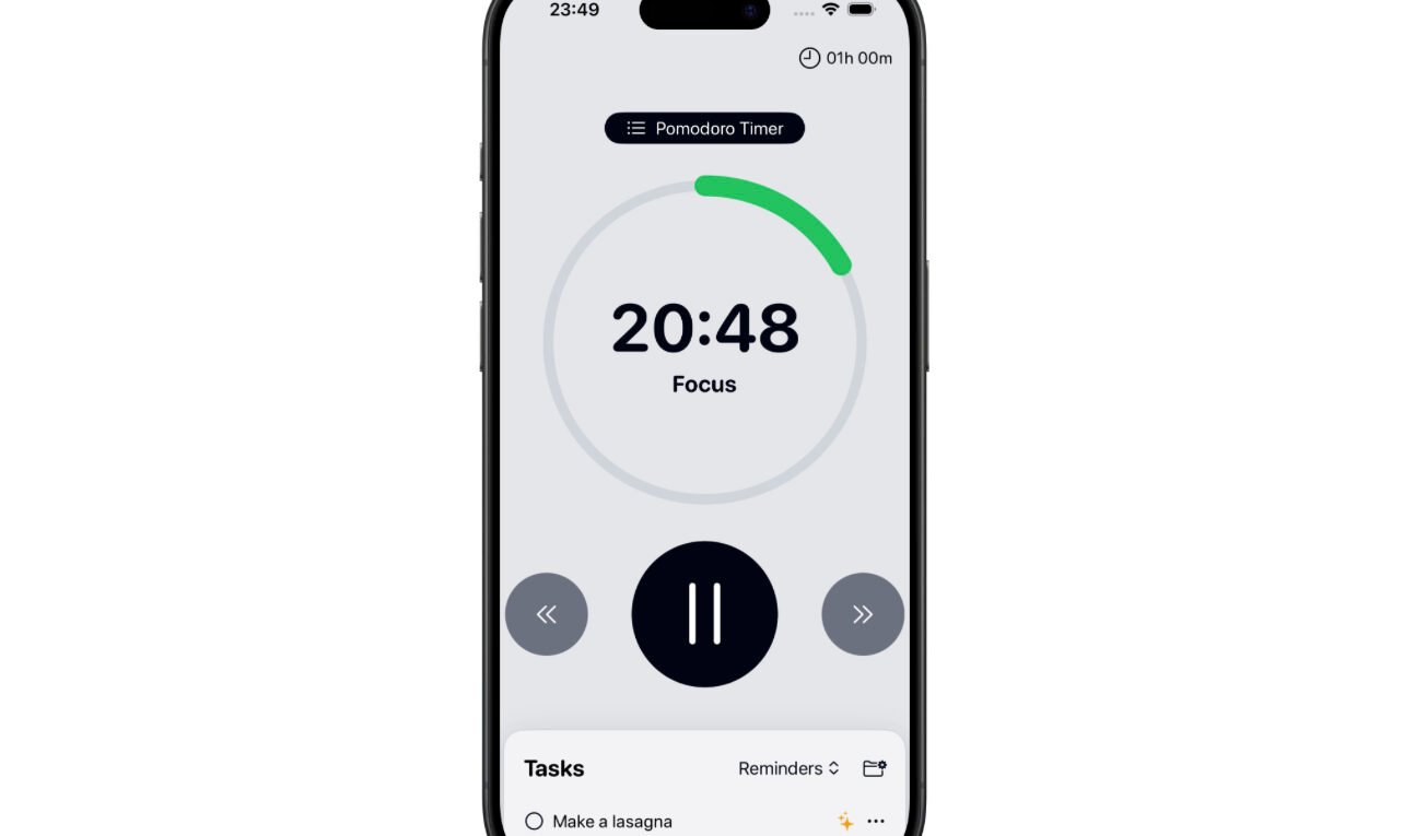Time Trials Uses Intelligent Task Management and a Pomodoro Timer